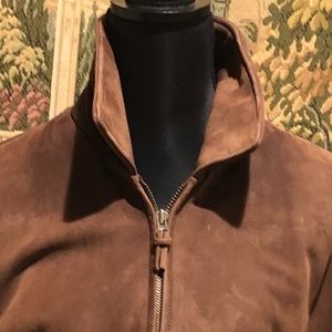 Brooks Brothers Men's Suede BomberJacket